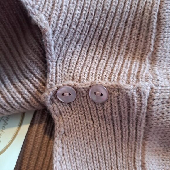 Bonpoint Amiral girls size 8 tan sweater, wool/cotton blend NWT - Picture 5 of 5